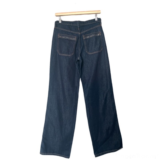 Banana Republic High-Rise Wide-Leg Zipper Pocket Alder Wash Jean 25 Regular - Picture 10 of 10